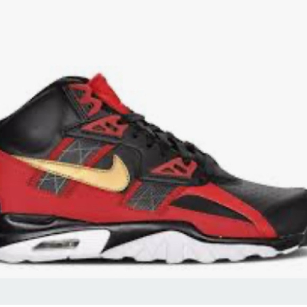 Nike Air Trainer SC High "San Francisco 49ers" sneakers.